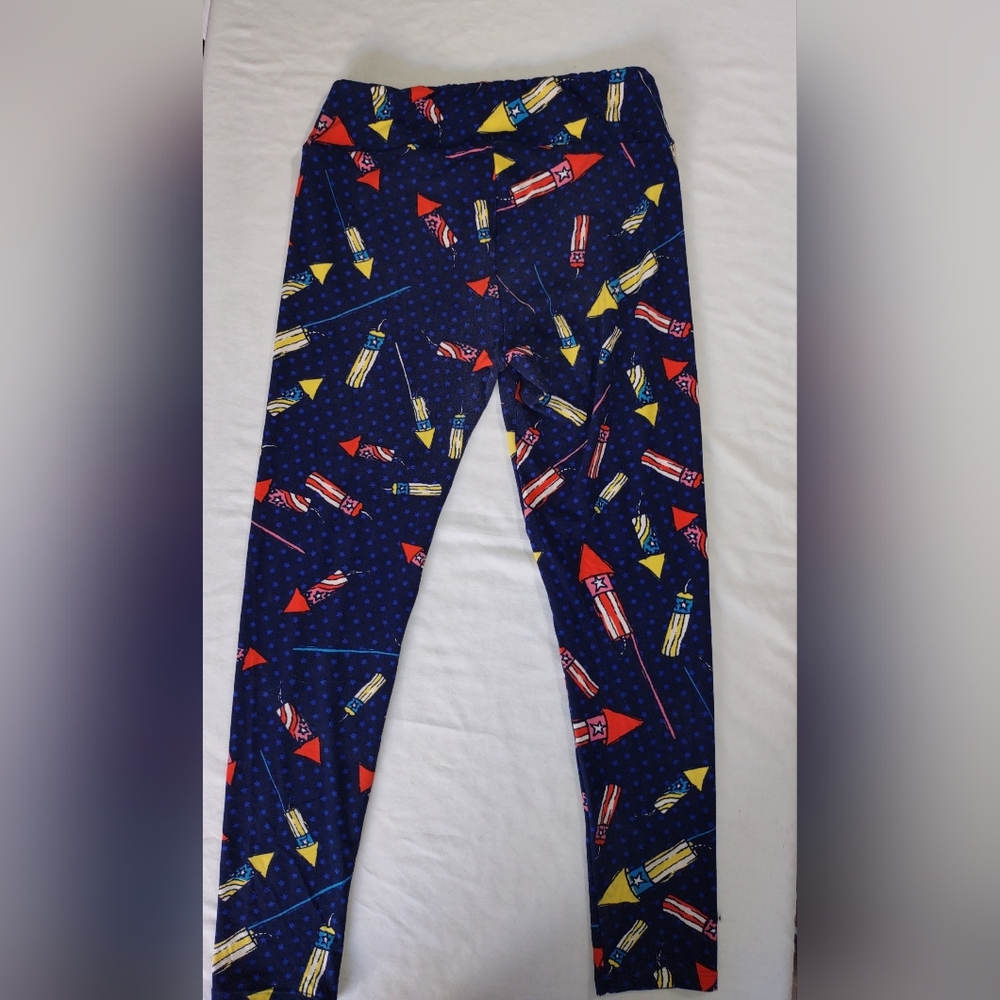 LuLaRoe Patriotic Leggings 4th of July Holiday Festive Memorial Day Tall Curvy